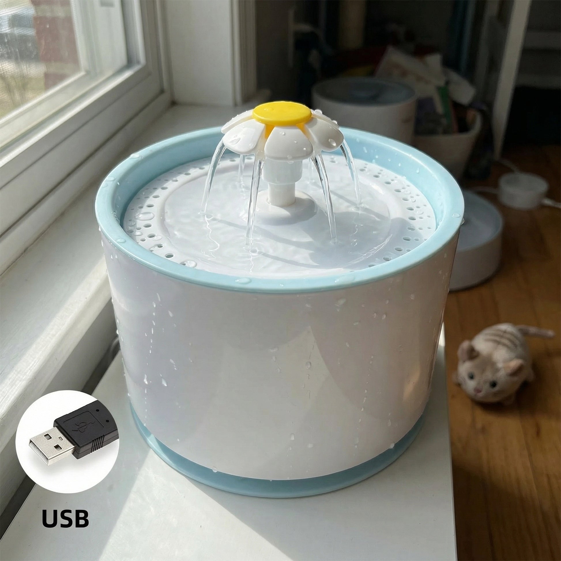 Fontaine à eau pour chat 2,4 L