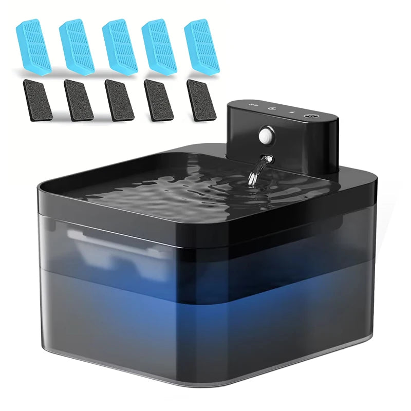 Fontaine à eau pour chat avec capteur infrarouge