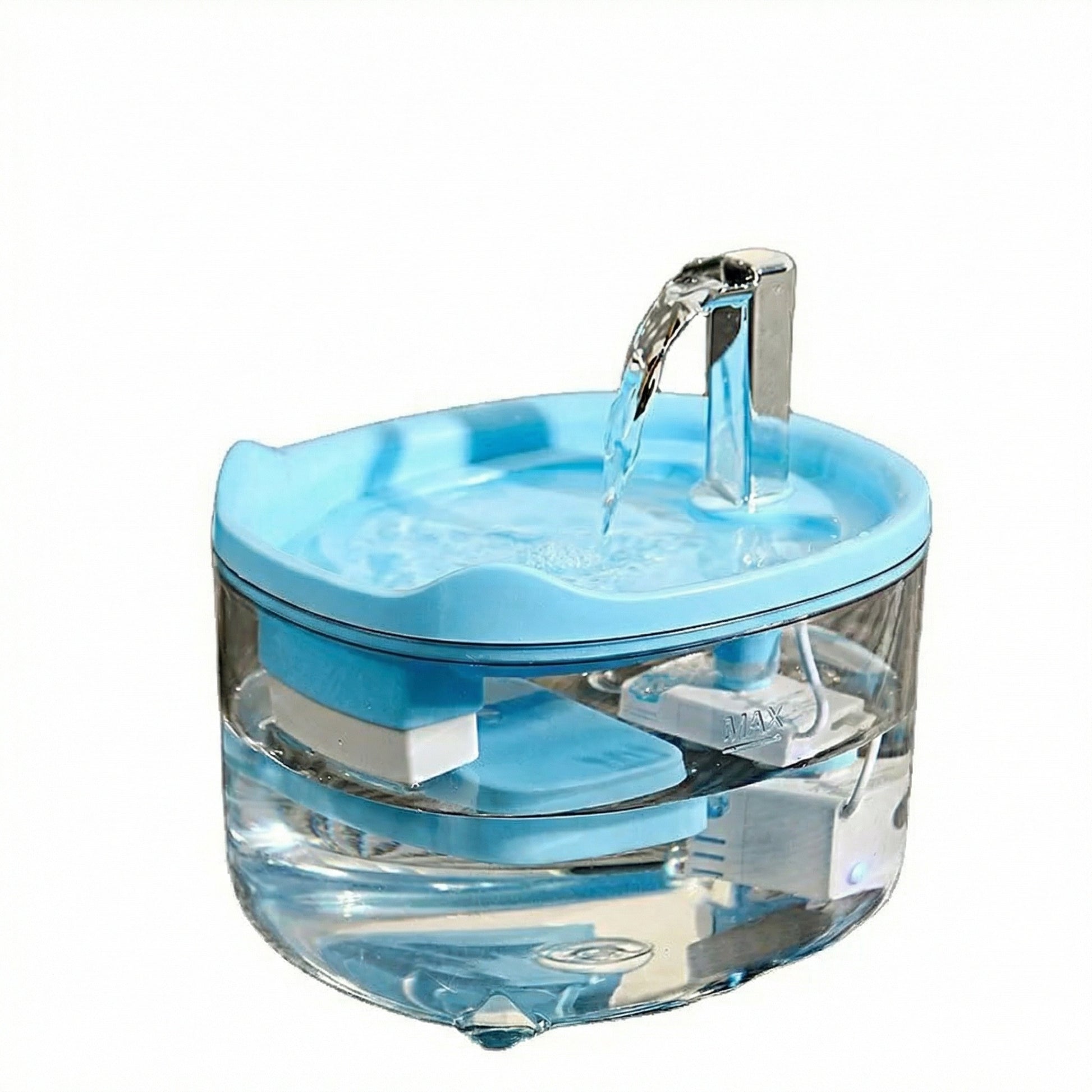 Fontaine à eau pour chat bleu