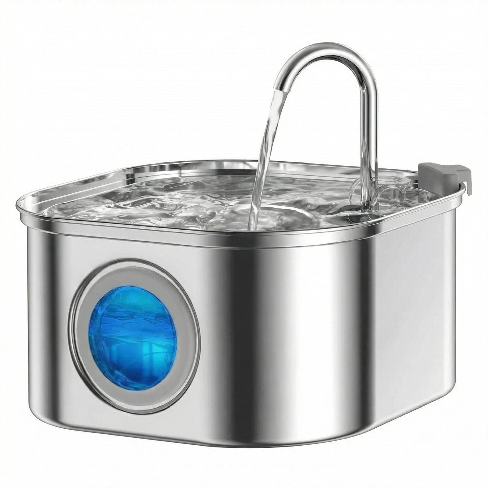 Fontaine à eau pour chat avec fenêtre de visualisation