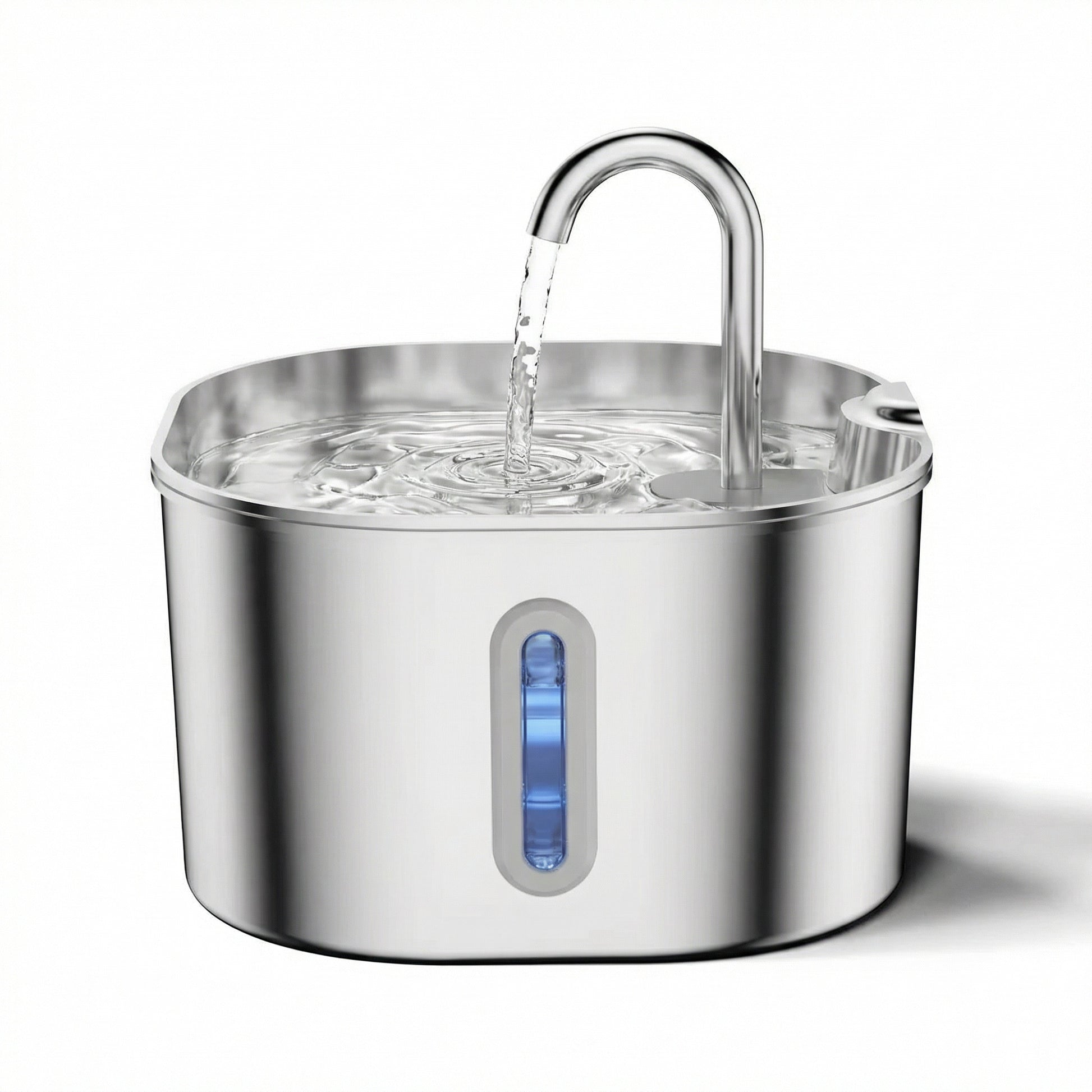 Fontaine à eau pour chat en acier inoxydable 