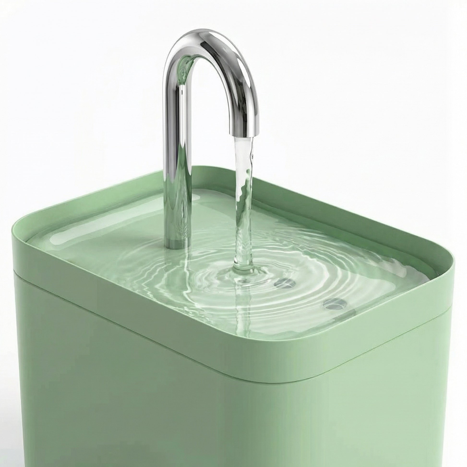Fontaine à eau pour chat avec eau qui coule en continu